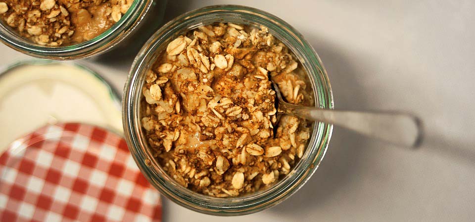 Oat Apple Mix Breakfast for Weight Loss