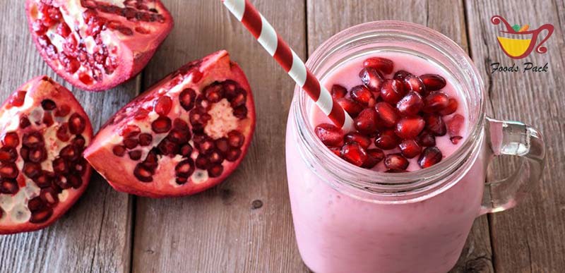 Pomegranate Smoothie Image as Healthy Quick Meals