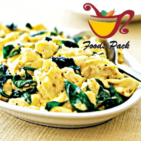Image of Quick Cheesy Spinach Eggs