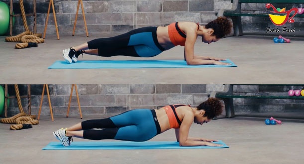 Hip Dips Image in Plank Variations